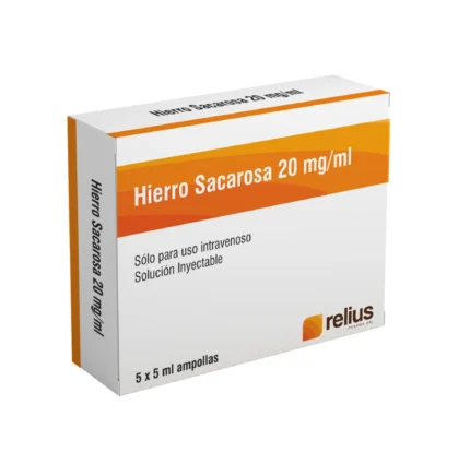 Hierro Sacarosa 20 mg/ml - Solución Inyectable